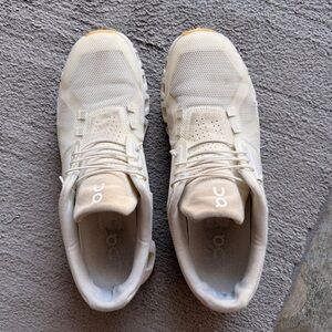 On Running Cream Athletic Shoes- cloud 5